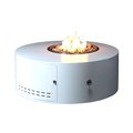 The Outdoor Plus 42 Round Isla Fire Pit - Powder Coated Metal - Match Lit - Natural Gas OPT-IFPPC42-BWC-NG